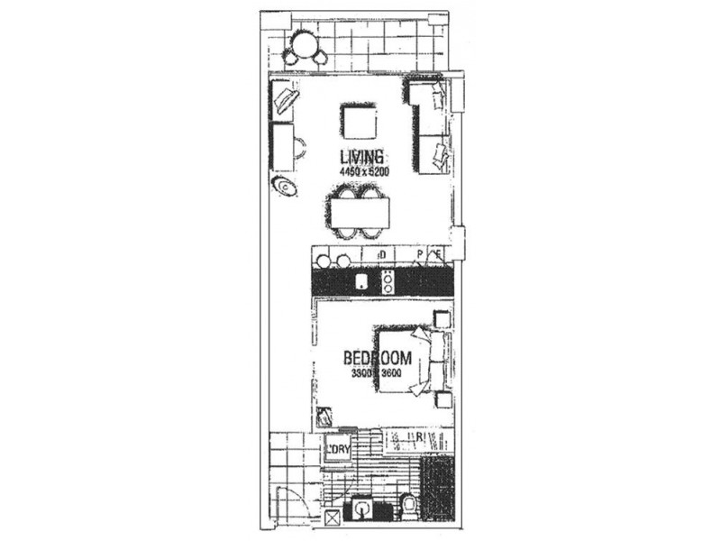 809/102 – 105 North Terrace, Adelaide SA 5000 Floorplan