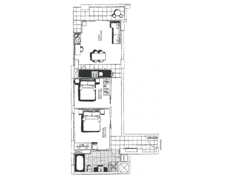 902/102 – 105 North Terrace, Adelaide SA 5000 Floorplan