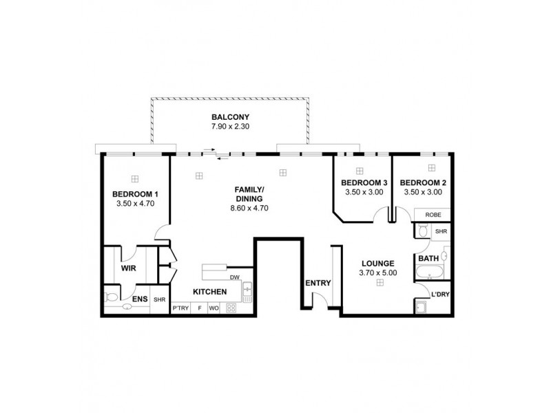 54/7 Liberman Close, Adelaide SA 5000 Floorplan