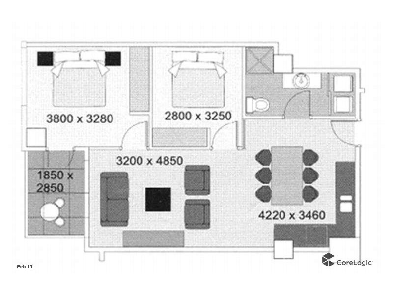1115/96 North Terrace, Adelaide SA 5000 Floorplan