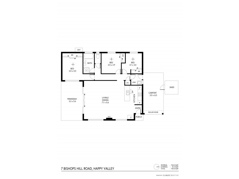 7 Bishops Hill Road, Happy Valley SA 5159 Floorplan