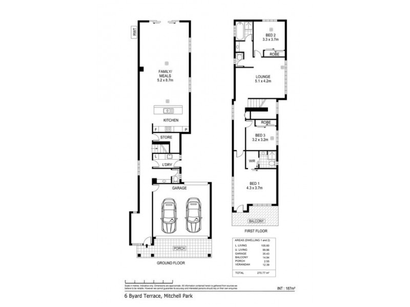 6 Byard Terrace, Mitchell Park SA 5043 Floorplan