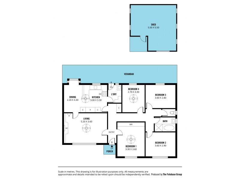 4 Lomond Crescent, Morphett Vale SA 5162 Floorplan