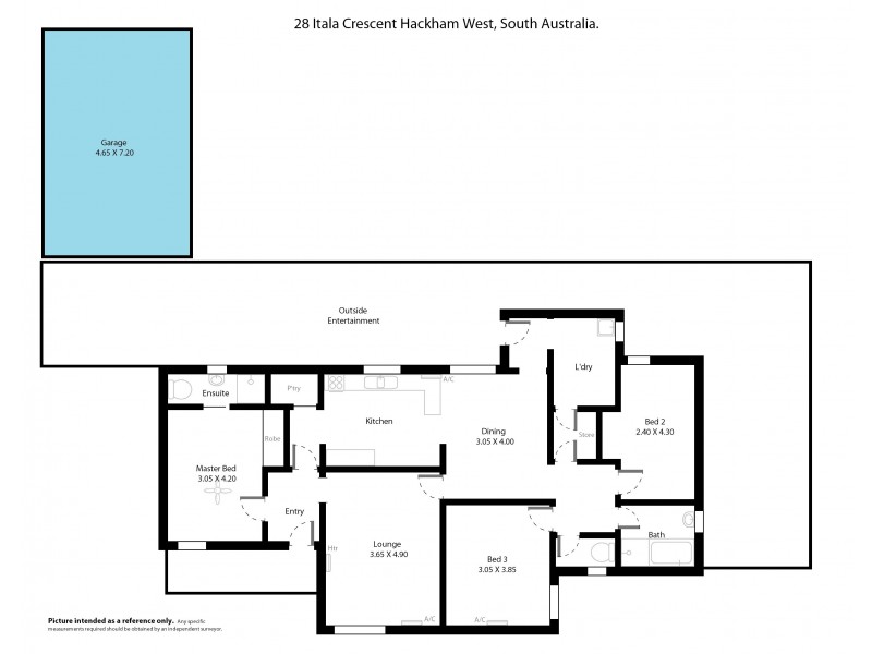 28 Itala Crescent, Hackham West SA 5163 Floorplan
