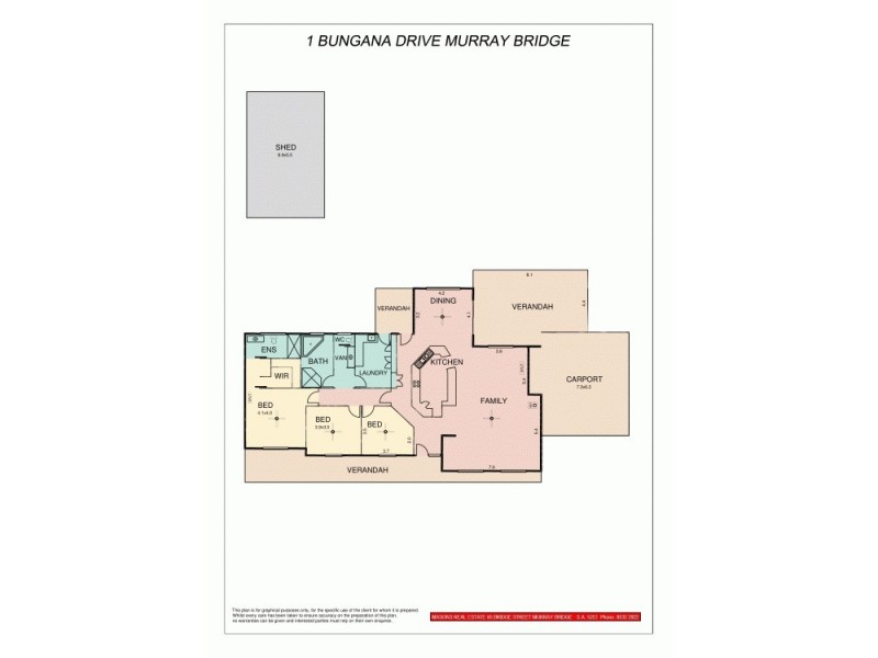 1 Bungana Drive, Murray Bridge SA 5253 Floorplan