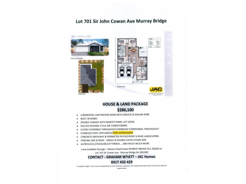 Allotment 701 Sir John Cowan Dr, Murray Bridge SA 5253