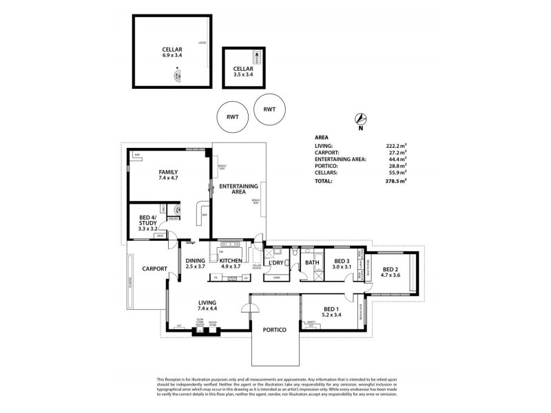114 Mulgundawa Road, Murray Bridge SA 5253 Floorplan