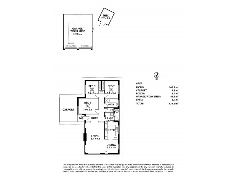 57 Hancock Avenue, Campbelltown SA 5074 Floorplan