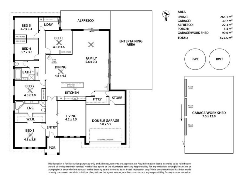 2139 Jervois Road, Jervois SA 5259 Floorplan