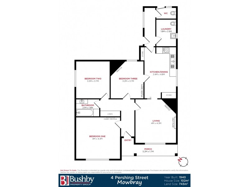 4 Pershing Street, Mowbray TAS 7248 Floorplan