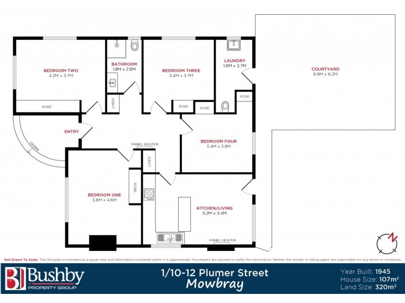1/10-12 Plumer Street, Mowbray TAS 7248 Floorplan