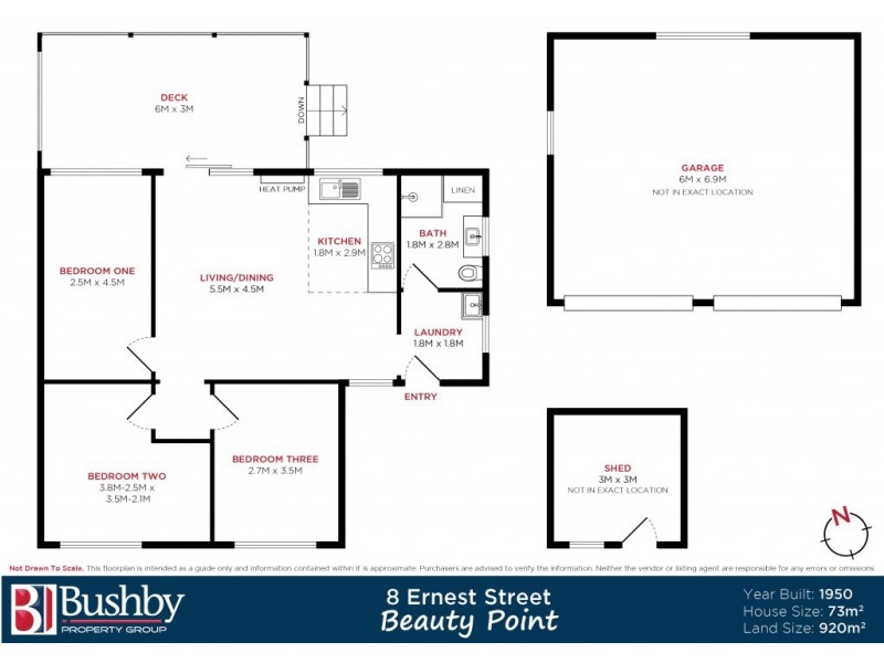 8 Ernest Street, Beauty Point TAS 7270 Floorplan