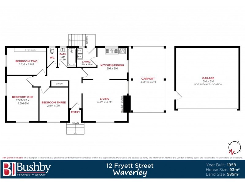 12 Fryett Street, Waverley TAS 7250 Floorplan