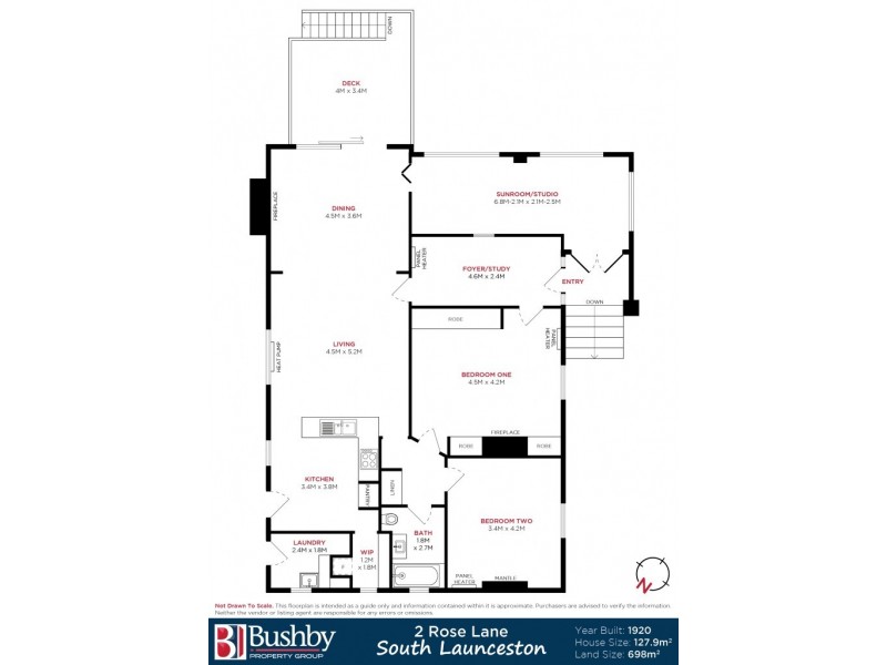 2 Rose Lane, South Launceston TAS 7249 Floorplan