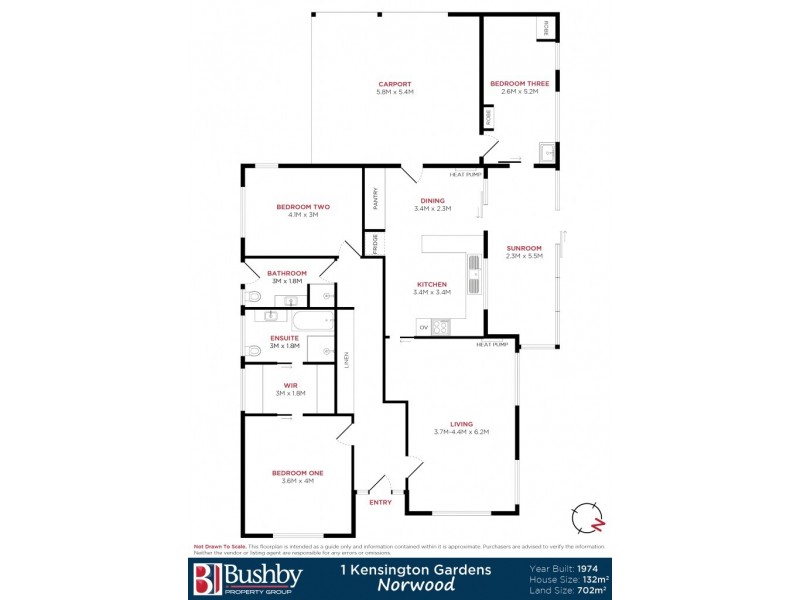 1 Kensington Gardens, Norwood TAS 7250 Floorplan