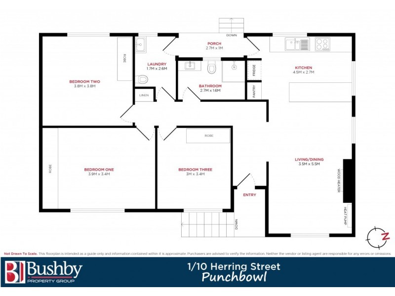1/10 Herring Street, Punchbowl TAS 7249 Floorplan
