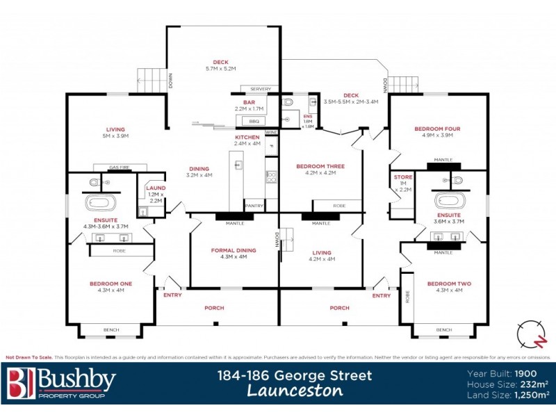 184-186 George Street, Launceston TAS 7250 Floorplan