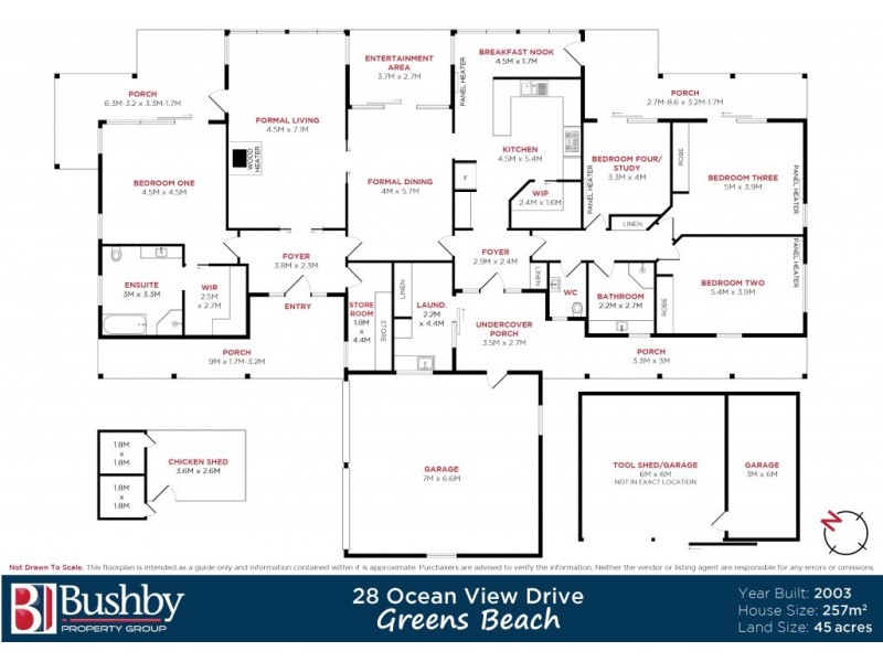 28 Ocean View Drive, Greens Beach TAS 7270 Floorplan