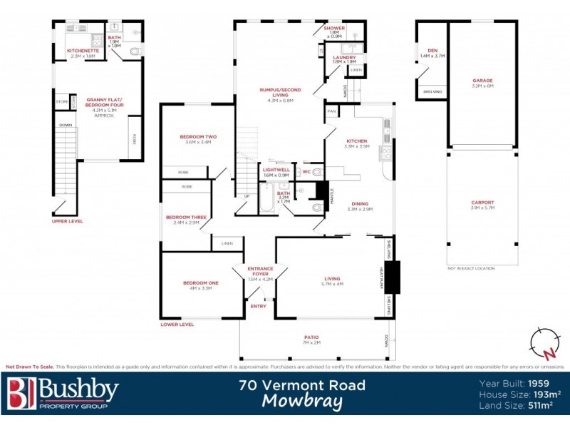 70 Vermont Road, Mowbray TAS 7248 Floorplan