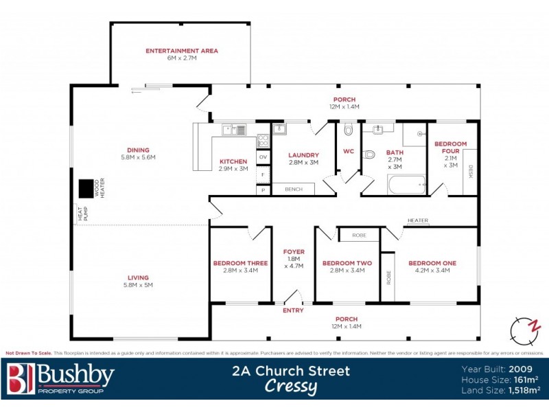 2A Church Street, Cressy TAS 7302 Floorplan