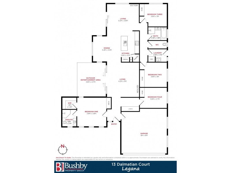 13 Dalmatian Court, Legana TAS 7277 Floorplan