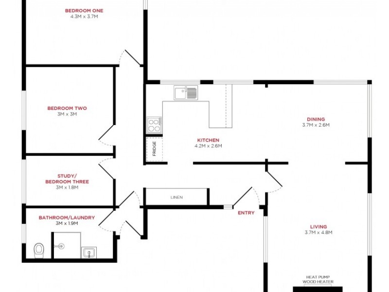 1/20 Weedon Avenue, South Launceston TAS 7249 Floorplan