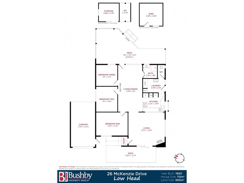 26 Mckenzie Drive, Low Head TAS 7253 Floorplan