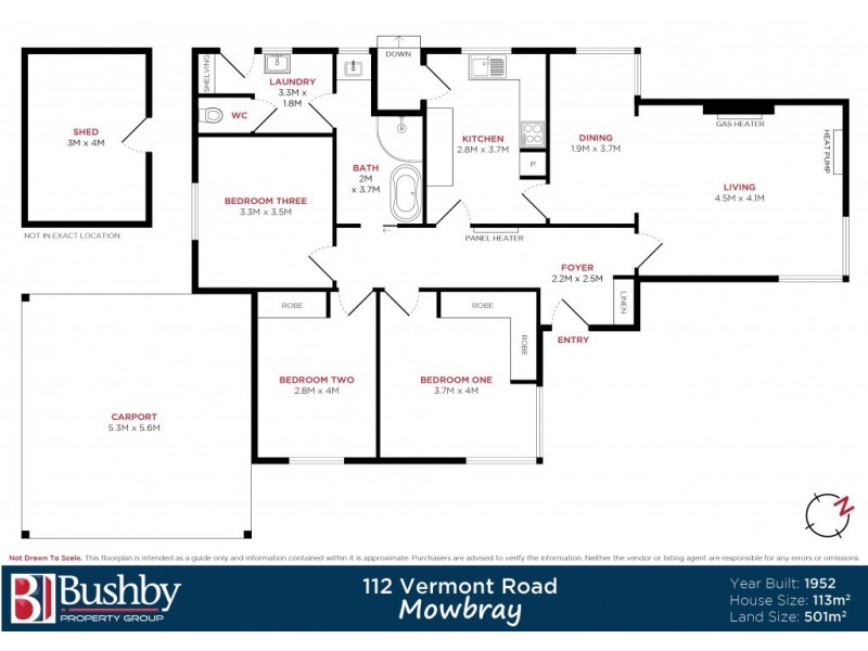 112 Vermont Road, Mowbray TAS 7248 Floorplan