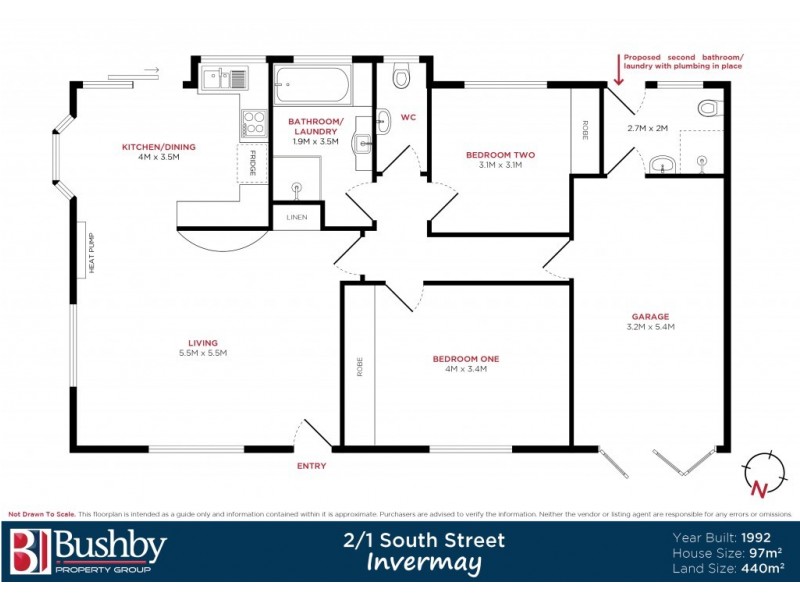 2/1 South Street, Invermay TAS 7248 Floorplan