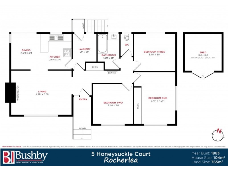 5 Honeysuckle Court, Rocherlea TAS 7248 Floorplan
