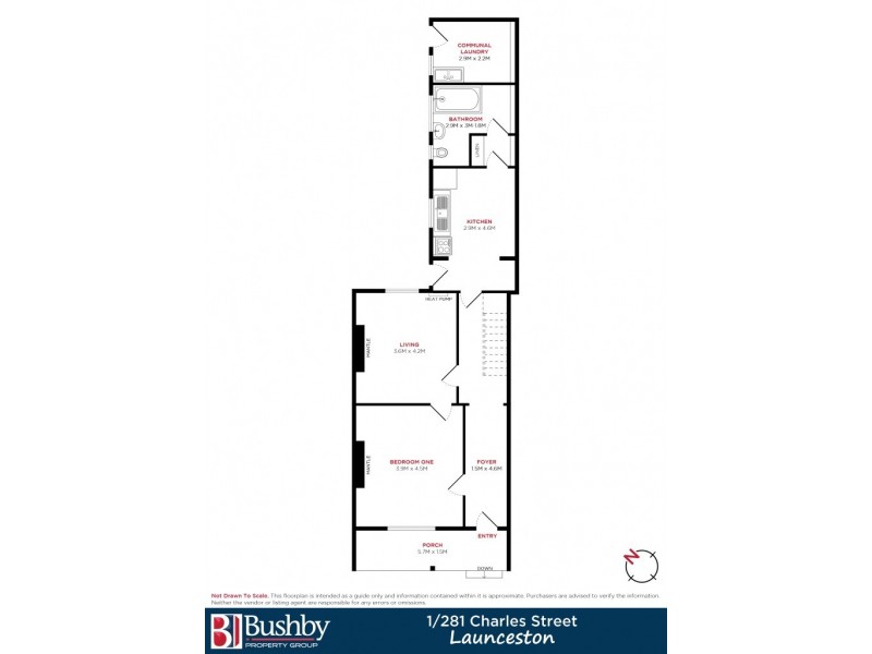 1/281 Charles Street, Launceston TAS 7250 Floorplan