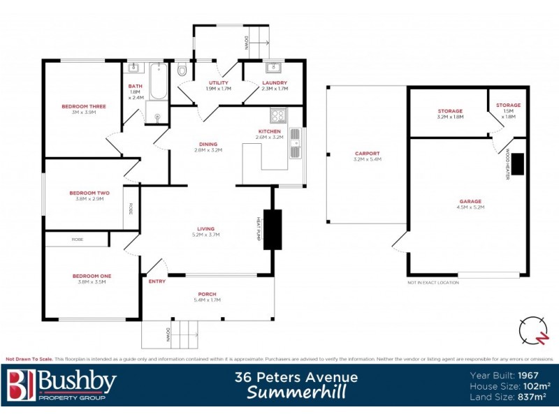 36 Peters Avenue, Summerhill TAS 7250 Floorplan