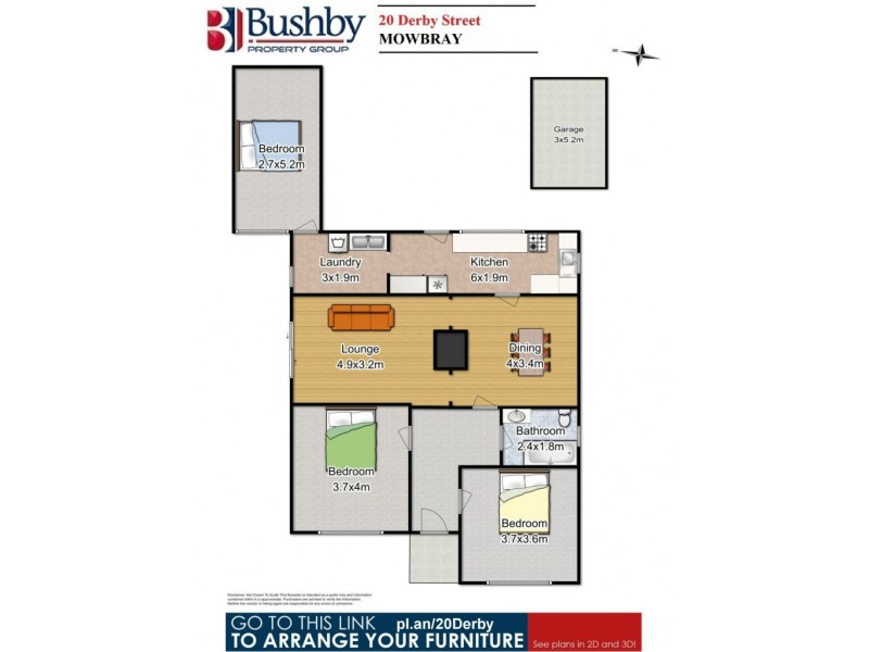 20 Derby Street, Mowbray TAS 7248 Floorplan