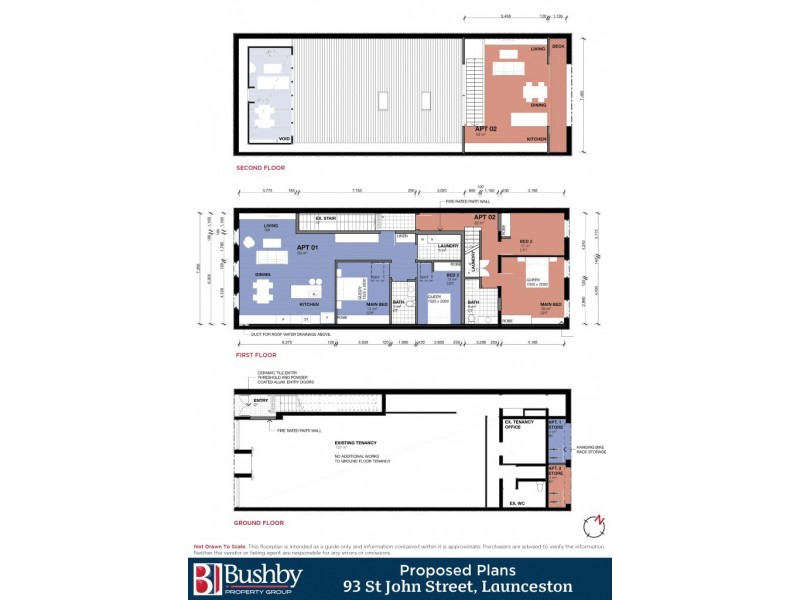 1 & 2/93 St John Street, Launceston TAS 7250 Floorplan