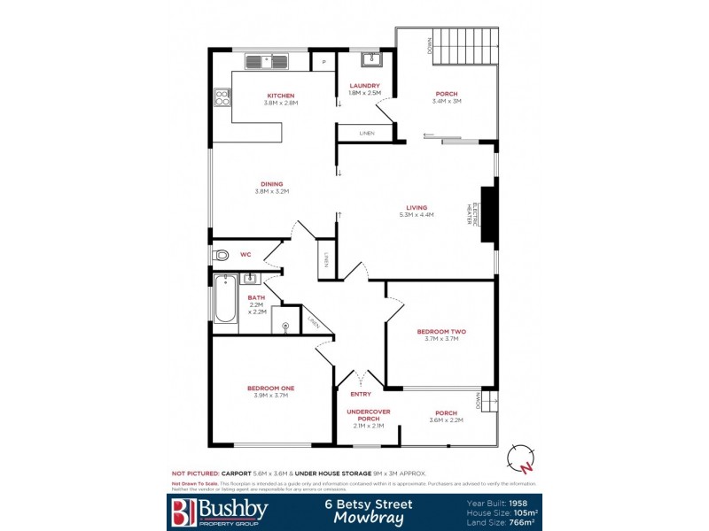 6 Betsy Street, Mowbray TAS 7248 Floorplan