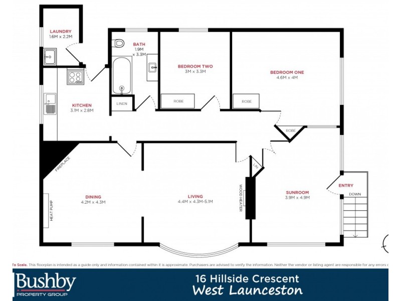 16 Hillside Crescent, West Launceston TAS 7250 Floorplan