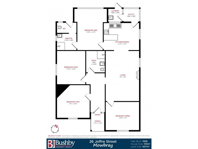 26 Joffre Street, Mowbray TAS 7248 Floorplan