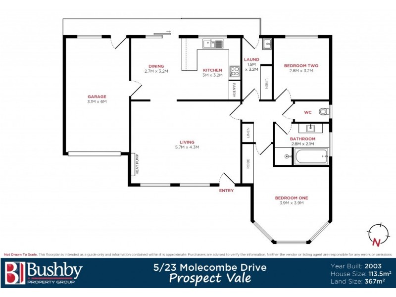 5/23 Molecombe Drive, Prospect Vale TAS 7250 Floorplan