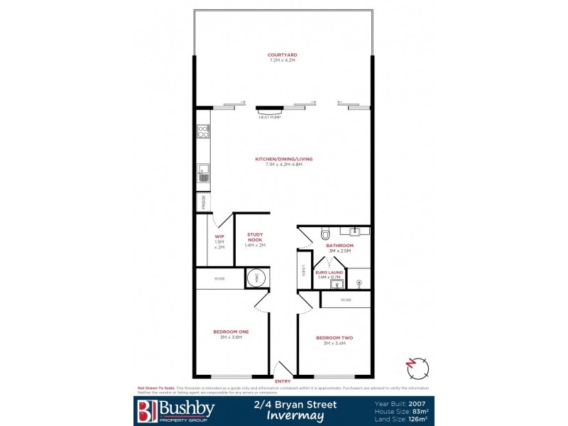 2/4 Bryan Street, Invermay TAS 7248 Floorplan
