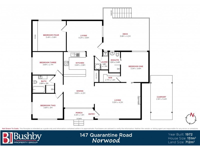 147 Quarantine Road, Norwood TAS 7250 Floorplan