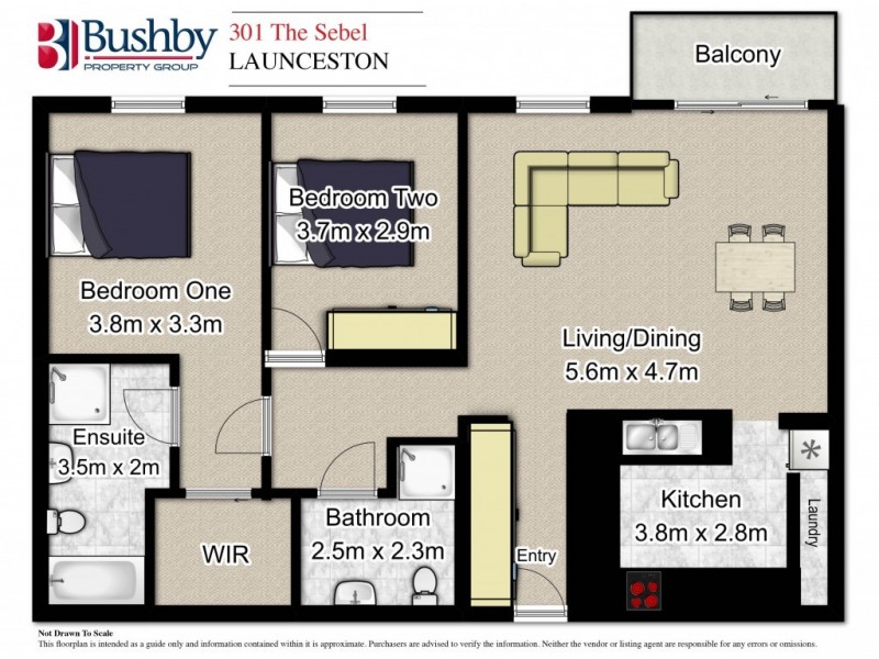 301/12-14 St John Street, Launceston TAS 7250 Floorplan