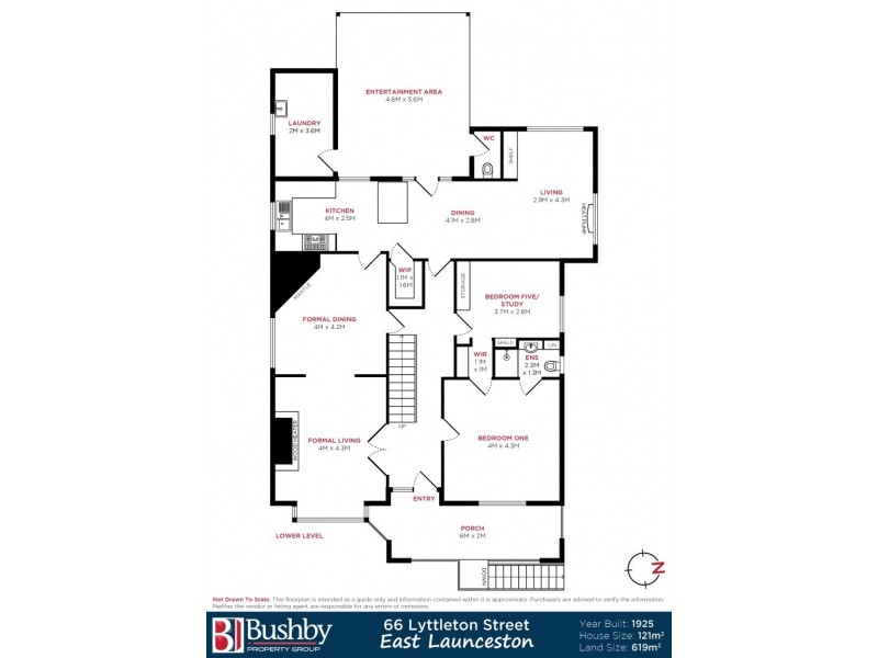 66 Lyttleton Street, East Launceston TAS 7250 Floorplan