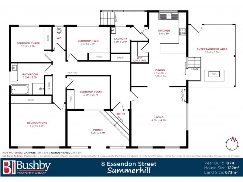 8 Essendon Street, Summerhill TAS 7250 Floorplan