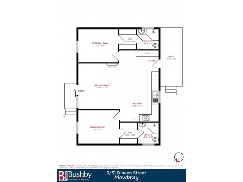3/31 Dineen, Mowbray TAS 7248 Floorplan