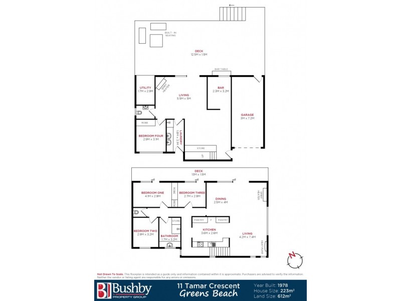 11 Tamar Crescent, Greens Beach TAS 7270 Floorplan