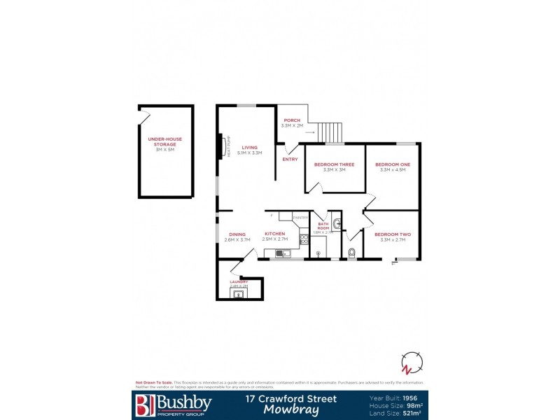 17 Crawford Street, Mowbray TAS 7248 Floorplan