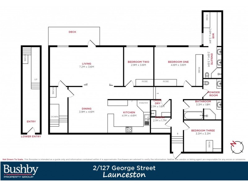 2/127 George Street, Launceston TAS 7250 Floorplan