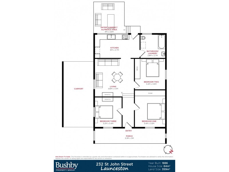 232 St John Street, Launceston TAS 7250 Floorplan