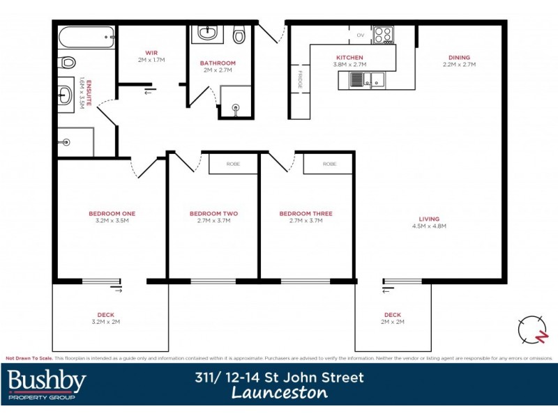 311/12-14 St John Street, Launceston TAS 7250 Floorplan
