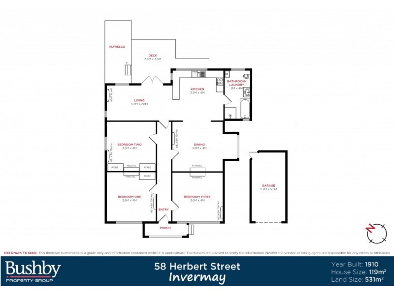 58 Herbert Street, Invermay TAS 7248 Floorplan